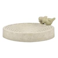 Vogelbad/voederschaal - rond - beton - D29,5 cm