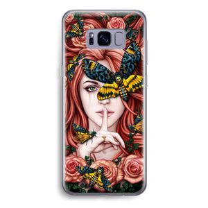 Lady Moth: Samsung Galaxy S8 Transparant Hoesje