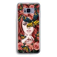 Lady Moth: Samsung Galaxy S8 Transparant Hoesje