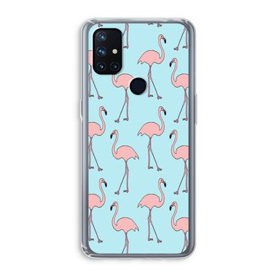 Anything Flamingoes: OnePlus Nord N10 5G Transparant Hoesje
