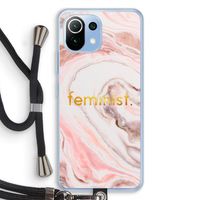 Feminist: Xiaomi Mi 11 Lite Transparant Hoesje met koord