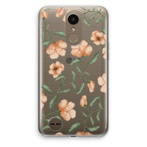 Peachy flowers: LG K10 (2017) Transparant Hoesje