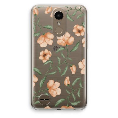 Peachy flowers: LG K10 (2017) Transparant Hoesje