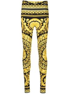 Versace legging à imprimé Barocco - Jaune