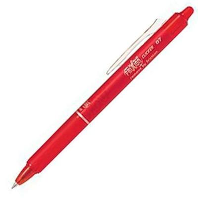 Pen Pilot Frixion Clicker Wisbare inkt Rood 0,4 mm 12 Stuks