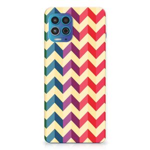 Motorola Moto G100 TPU bumper Zigzag Multi Color