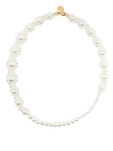 Simone Rocha collier serti de perles artificielles - Blanc