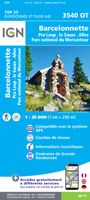 Wandelkaart - Topografische kaart 3540OT Barcelonnette | IGN - Institu - thumbnail