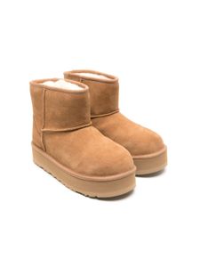 UGG Kids bottines Classic Mini à plateforme - Marron