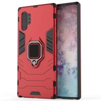 PC + TPU schokbestendige beschermhoes met magnetische ring houder voor Samsung Galaxy Note10Pro (rood)
