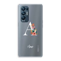 Pink Bouquet: Oppo Find X3 Neo Transparant Hoesje