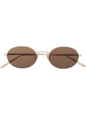 Chimi lunettes de soleil à monture ovale - Or