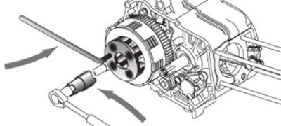 Bikeservice koppelingssleutel holding force clutch bst 4pin