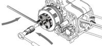 Bikeservice koppelingssleutel holding force clutch bst 4pin