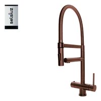 Selsiuz Inox XL kokend water kraan met single boiler copper