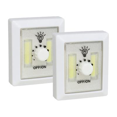 Kastlampen - 2x - dimmer - LED lampen - wit - 7 x 8.6 cm