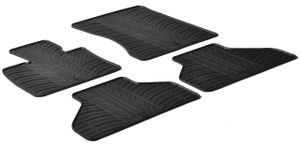 Rubbermatten passend voor BMW X5 2006-2012 (T-Design 4-delig + montageclips) GL0354