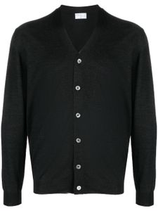 Fedeli cardigan en laine vierge à col v - Noir