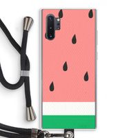 Watermeloen: Samsung Galaxy Note 10 Plus Transparant Hoesje met koord