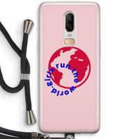 Run The World: OnePlus 6 Transparant Hoesje met koord
