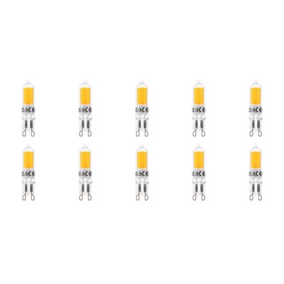 LED Lamp 10 Pack - Aigi - G9 Fitting - 2.2W - Warm Wit 3000K | Vervangt 25W