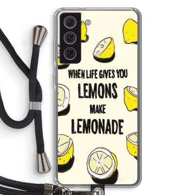 Lemonade: Samsung Galaxy S21 FE Transparant Hoesje met koord