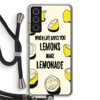 Lemonade: Samsung Galaxy S21 FE Transparant Hoesje met koord