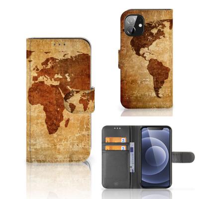 Apple iPhone 12 Mini | Flip Cover | Wereldkaart
