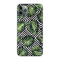 Geometrische jungle: Volledig geprint iPhone 11 Pro Max Hoesje