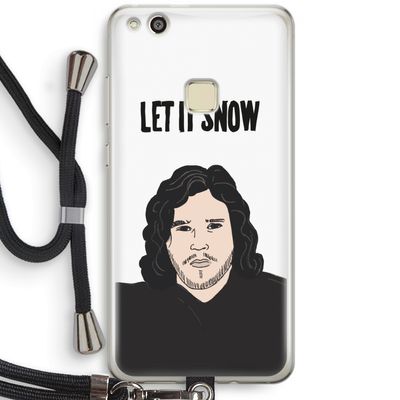 Let It Snow: Huawei Ascend P10 Lite Transparant Hoesje met koord