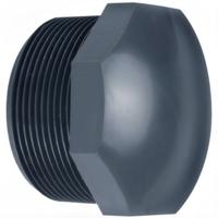Aquaforte Stop Buitendraad 1 inch - Robuust PVC voor Waterdichte Vijververbindingen