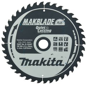 Makita Accessoires Afkortzaagblad | Hout | 260x30x40T 5G - B-32487