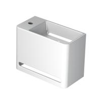 INK - Fontein Polystone Links met 1 Kraangat - 400x200x300 mm - Glans Wit