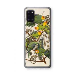 Carolinaparkiet: Samsung Galaxy A31 Transparant Hoesje