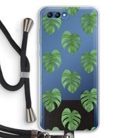Monstera leaves: Honor 10 Transparant Hoesje met koord
