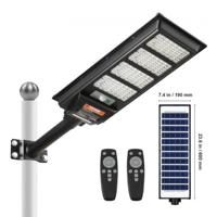 VEVOR 400W LED-straatverlichting op zonne-energie 800lm straatverlichting met ultraheldere OSRAM LED-kraal op zonne-energie afstandsbediening met traploze aanpassing spotlight IP66 zonne-lamp voor tuin parkeergarage