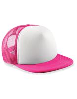 Beechfield CB645b Junior Vintage Snapback Trucker - Fuchsia/White - One Size