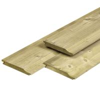 Overhangend rabat Noord-Europees O/S-IV vuren 1,9x14,5x240 cm Tuindeco - Tuindeco