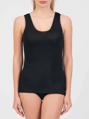 Boru Bamboo 2 pack - dames onderhemd brede band - Bamboe dames hemdjes met ronde hals