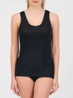 Boru Bamboo 2 pack - dames onderhemd brede band - Bamboe dames hemdjes met ronde hals