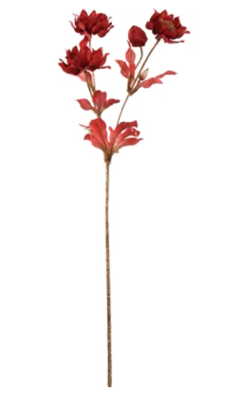 Helleborussteel l66 cm goud/rood - Jasaco