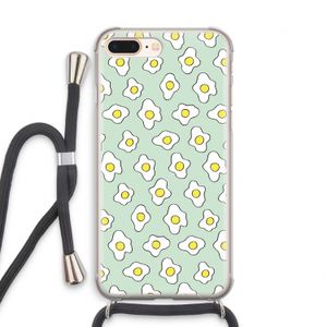 Spiegeleitjes: iPhone 8 Plus Transparant Hoesje met koord