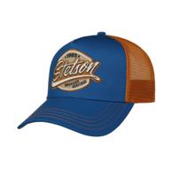 Stetson Classic Patch Trucker Pet Blauw Oranje