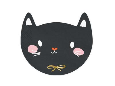 Servetten Zwarte Kat (20st)