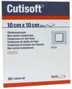 Cutisoft Vliescompressen steriel 10 x 10cm (25 st)