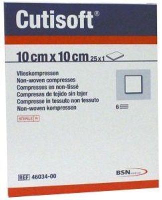 Cutisoft Vliescompressen steriel 10 x 10cm (25 st)