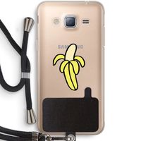 Banana: Samsung Galaxy J3 (2016) Transparant Hoesje met koord