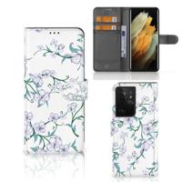 Samsung Galaxy S21 Ultra Uniek Hoesje Blossom White