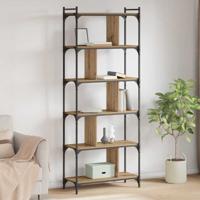 Boekenkast artisanaal eikenkleurig 76 x 32 x 192 cm