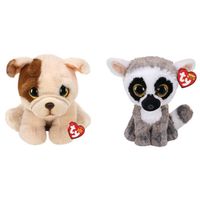 Ty - Knuffel - Beanie Buddy - Houghie Dog & Linus Lemur - thumbnail